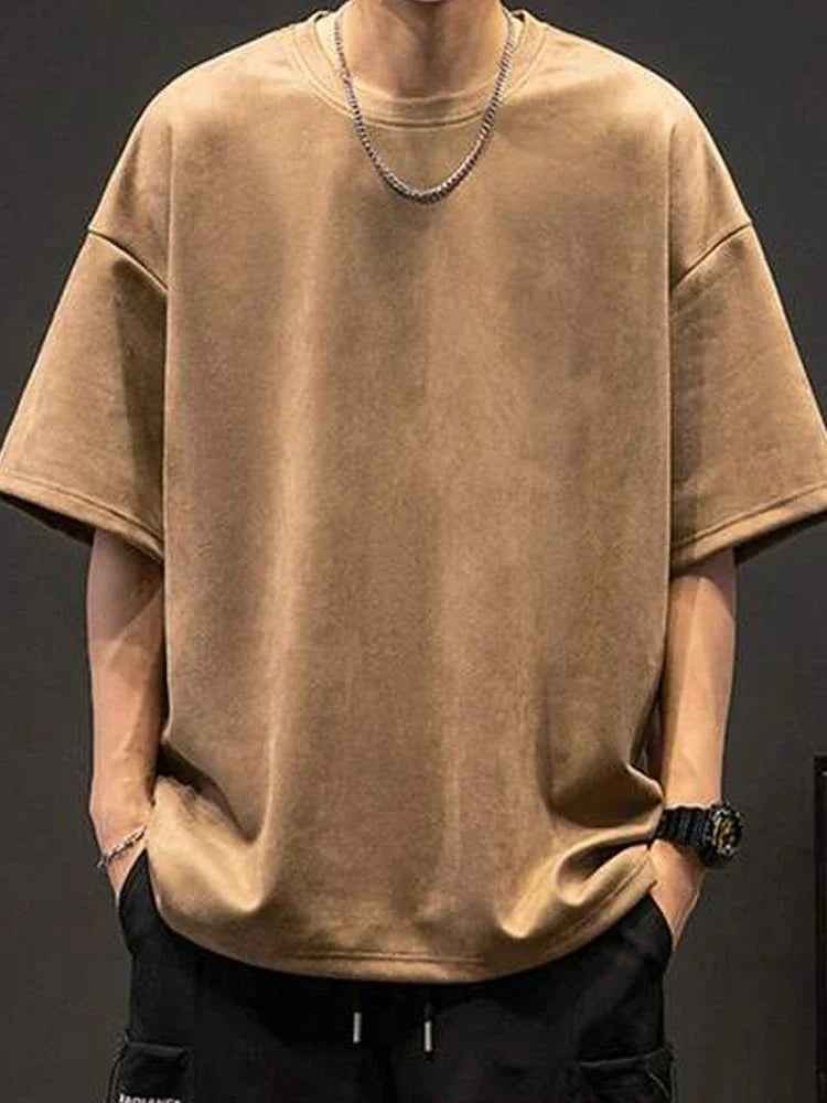 Suede T-shirt